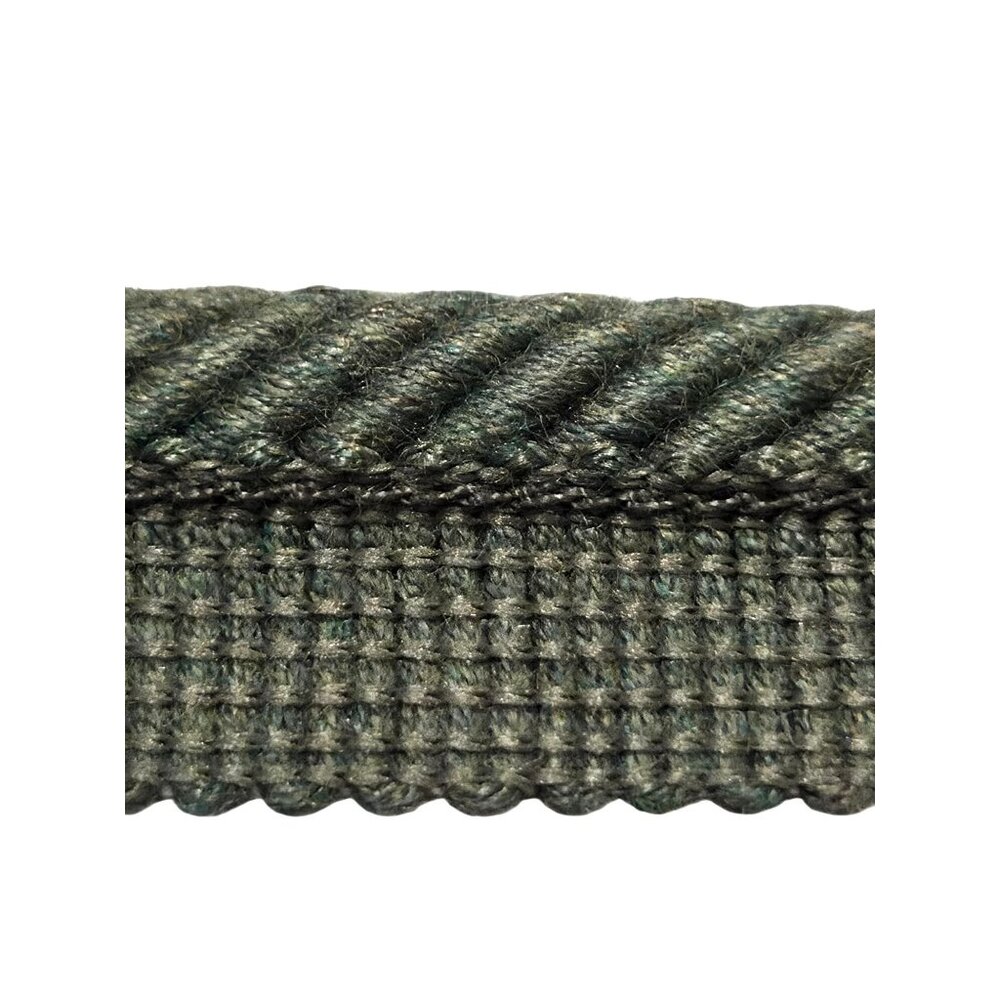 Retired Kravet 5 Yds 1" Spring Lake Large Cord w/ Tape Green Twist Braid Border